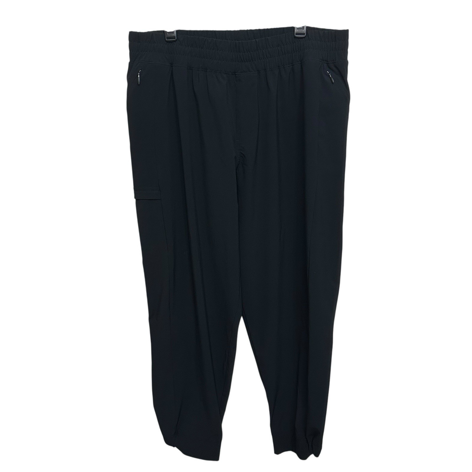 Columbia Omni Shield Black Cargo Joggers Women's Plus Size 1x Xl Drawstring